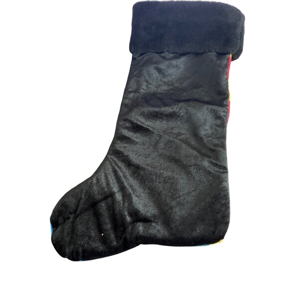 Harry Potter Hogwarts Crest Christmas Stocking Faux Fur Houses Embroidered 18.5" - Picture 4 of 4